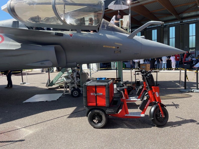  présentation du Facom, EMA de Cobrane sur le site Aéro Campus, à Bordeaux, lors des Tech Days de RS avec son partenaire Jhog 
