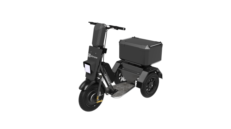 Triporteur électrique T1 avec le TOP case de 50 litres à Blagnac - Toulouse