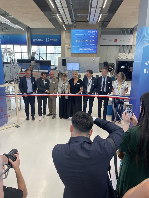 Inauguration du site Pad'Occ de l'Usine-École 4.0 par Nadia Pellefigue, 