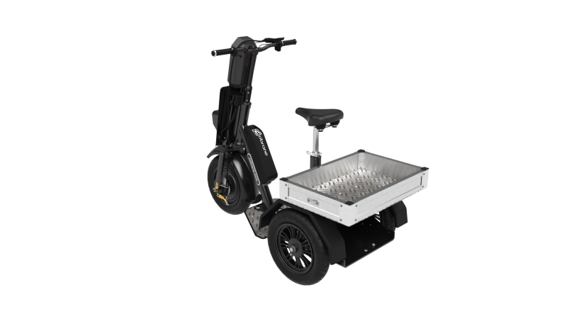 Triporteur électrique U1 avec caisson en aluminium pour intervention technique autour de Lille